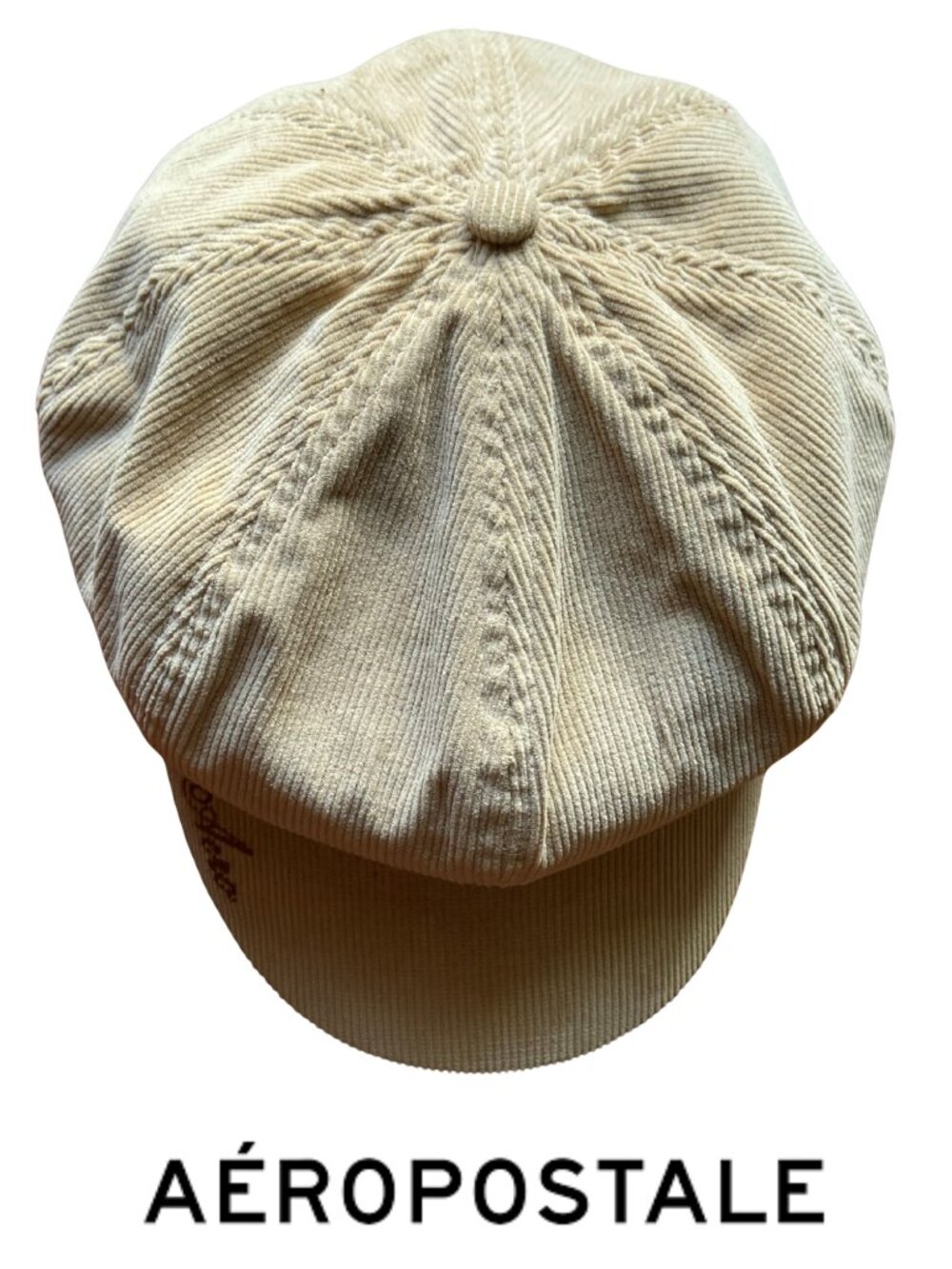VTG Aeropostale Corduroy Newsboy Derby Cap